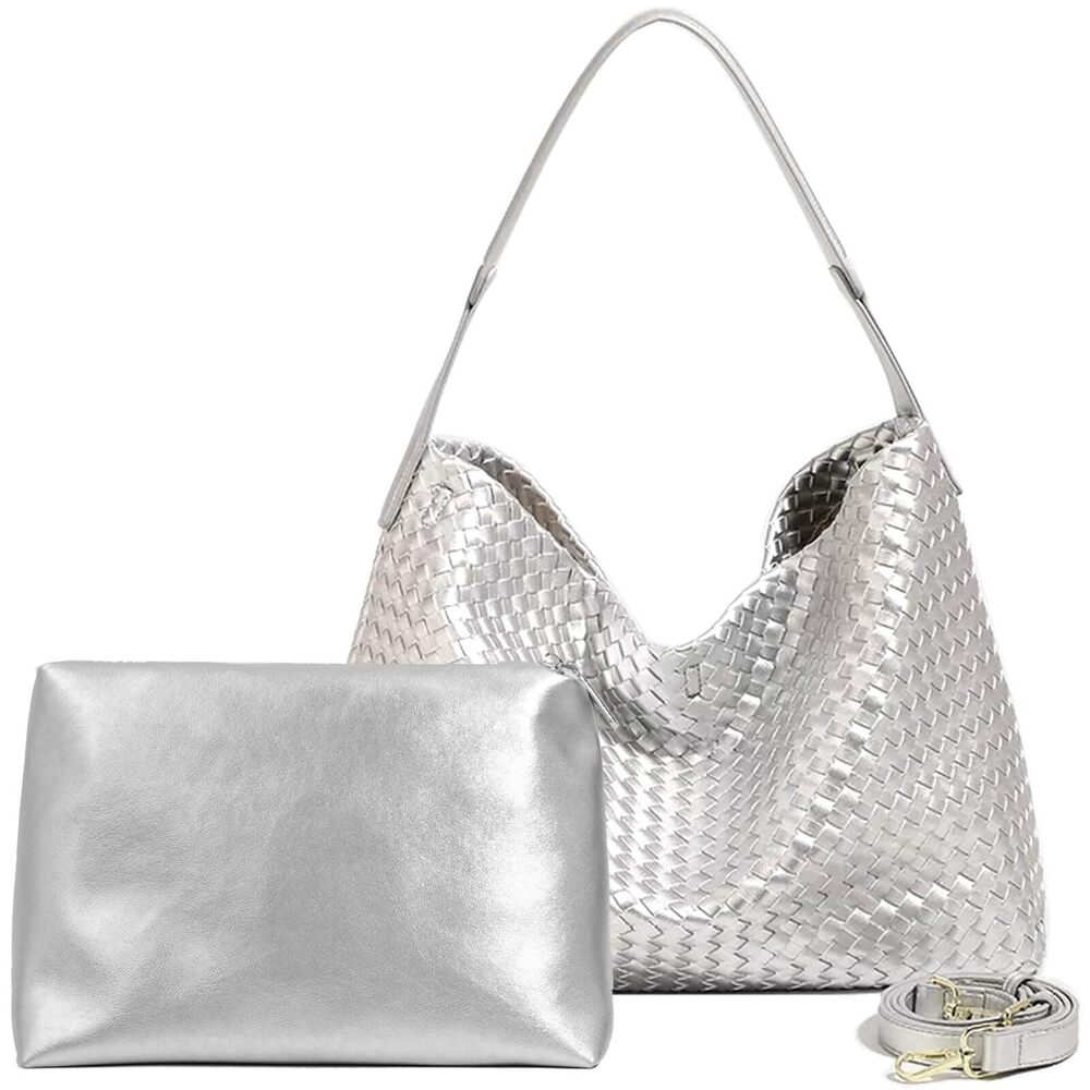 1772 Boston Bag, Woven Hobo Tote Handbag and Purses, Satchel Messenger